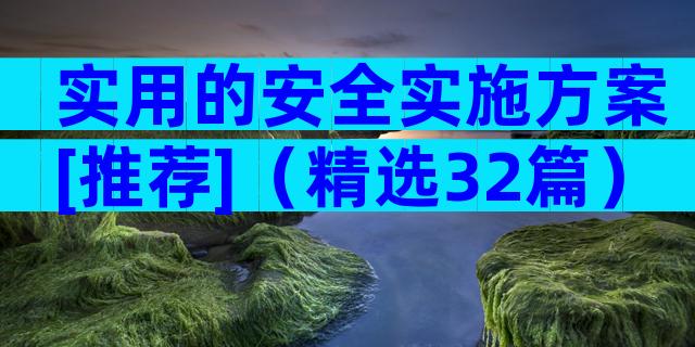 实用的安全实施方案[推荐]（精选32篇）